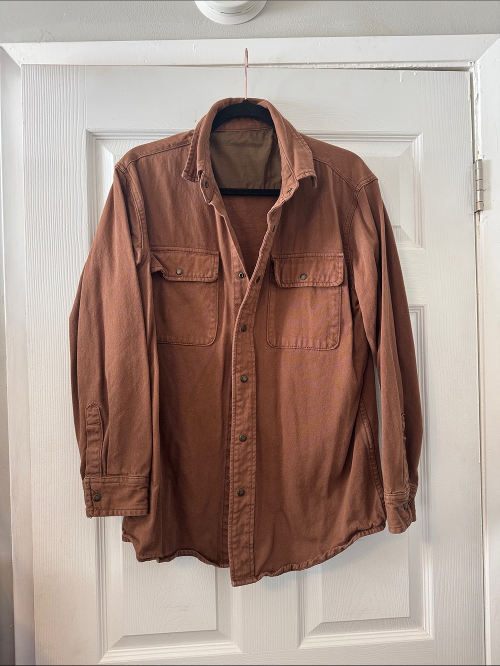 J. Galt Rust Brown Cozy Shirt Jacket